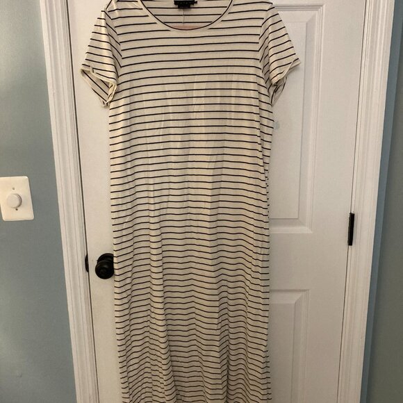 Hatch Maternity Nursing Easy Going Striped Tee Dress Size 2 - Picture 7 of 7